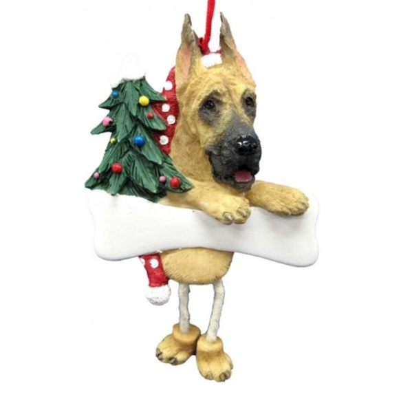 Great Dane, Tan , Dangling Legs Ornament - Picture 1 of 1